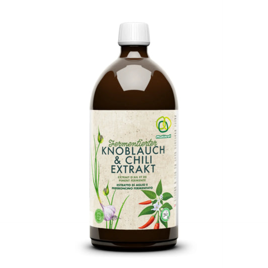 Multikraft Fermentierter Knoblauch- und Chiliextrakt 1L Flasche